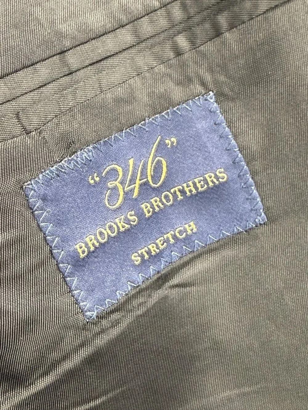 Brooks Brothers Suit Jacket Mens 43L Gray 346 Stretch Wool Sport Coat 2 Button